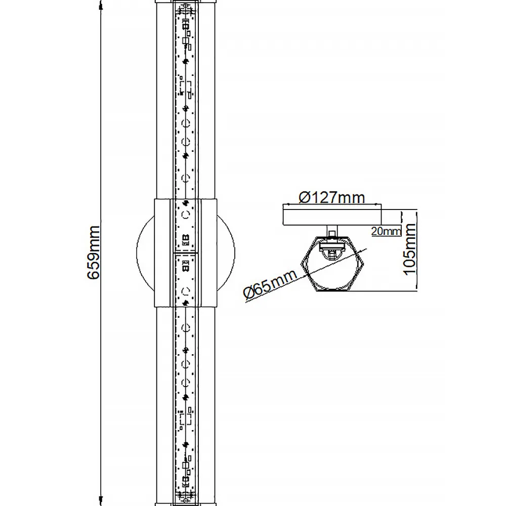 Elstead Lighting Facet 65cm badrumslampa