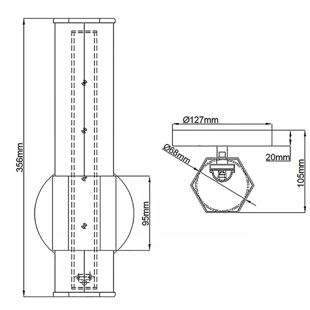 New Elstead Lighting Facet 35cm badrumslampa
