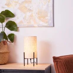Outlet Brilliant Fairhill 30cm bordslampa Beige