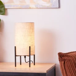 Outlet Brilliant Fairhill 30cm bordslampa Beige