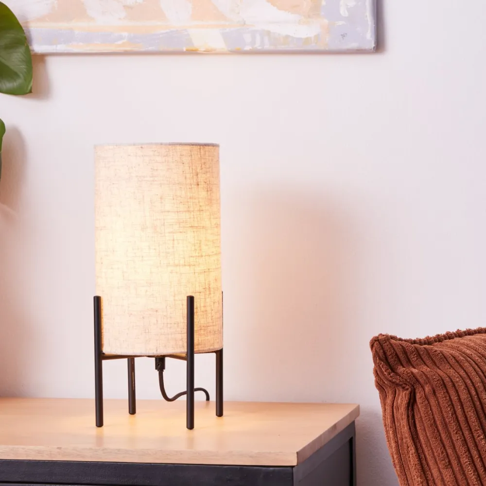 Outlet Brilliant Fairhill 30cm bordslampa Beige