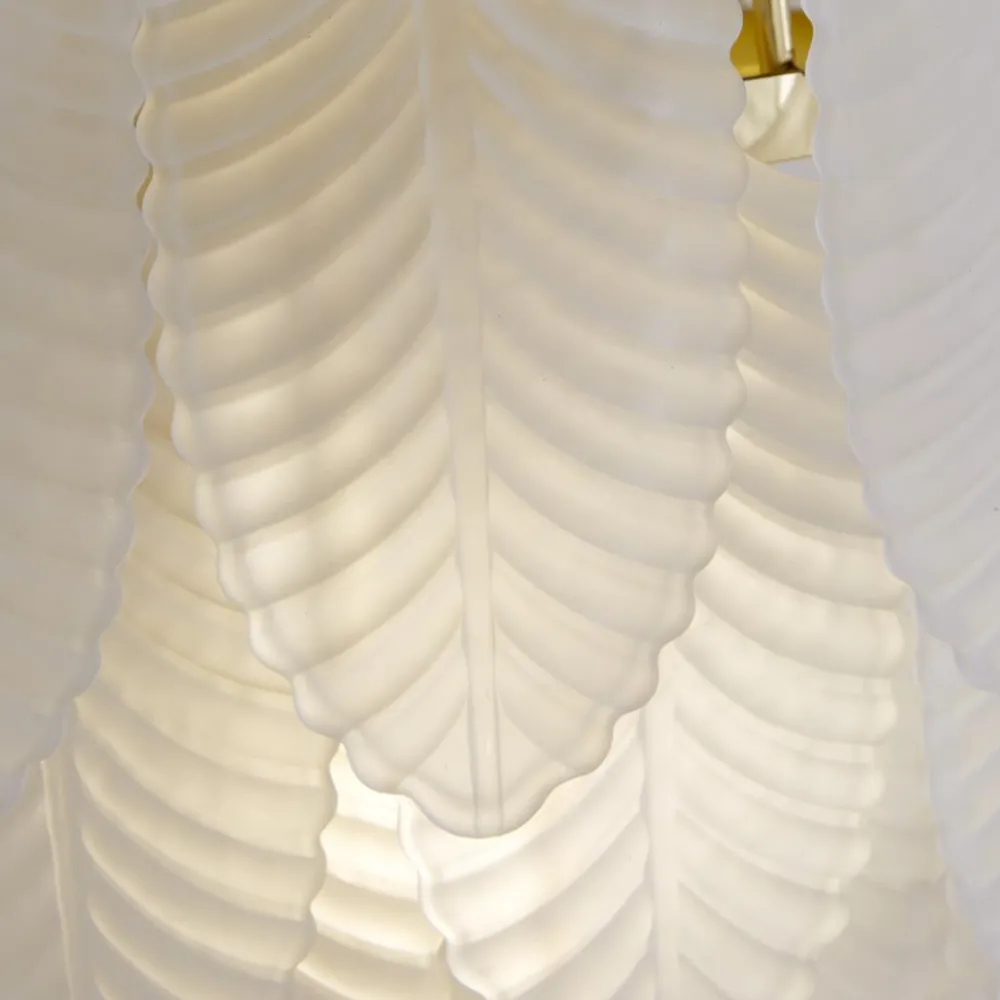 Clearance Searchlight Feather 25cm vägglampa Vit/mässing