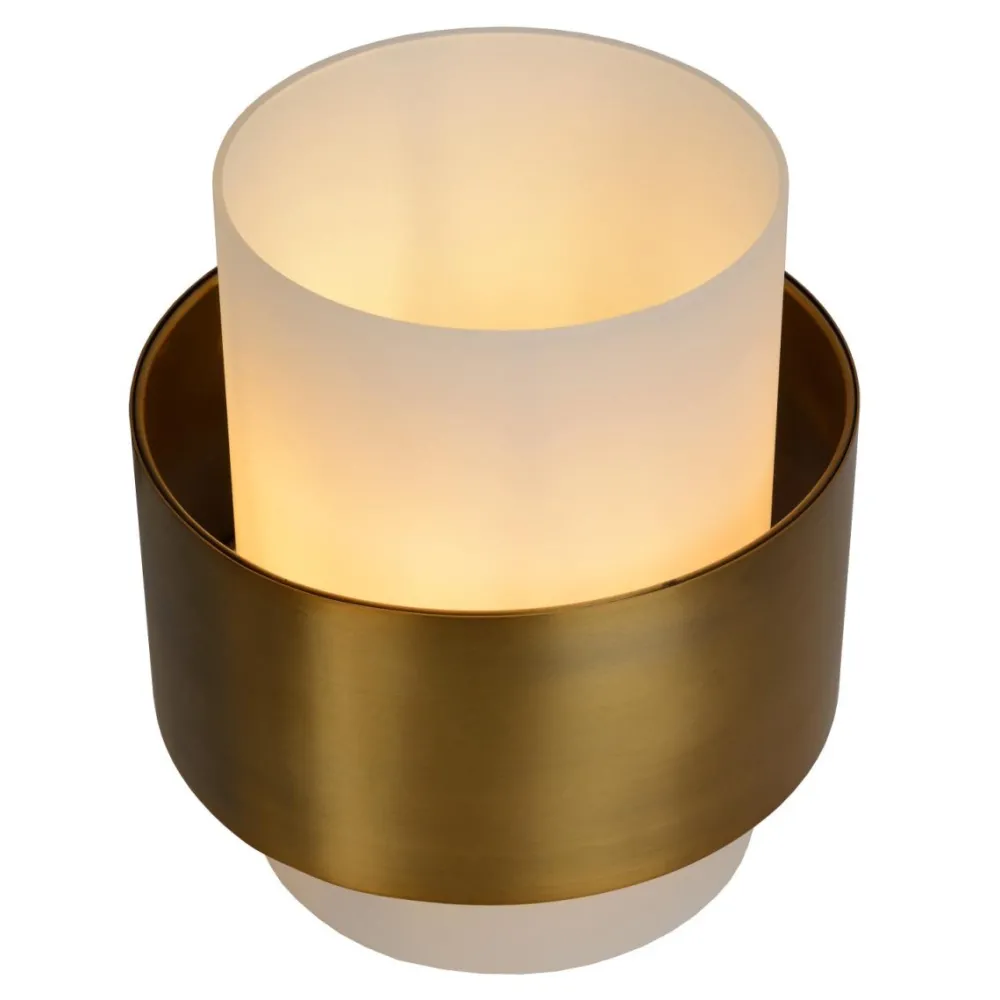 Best Lucide Firmin 24cm bordslampa Mattguld/mässing