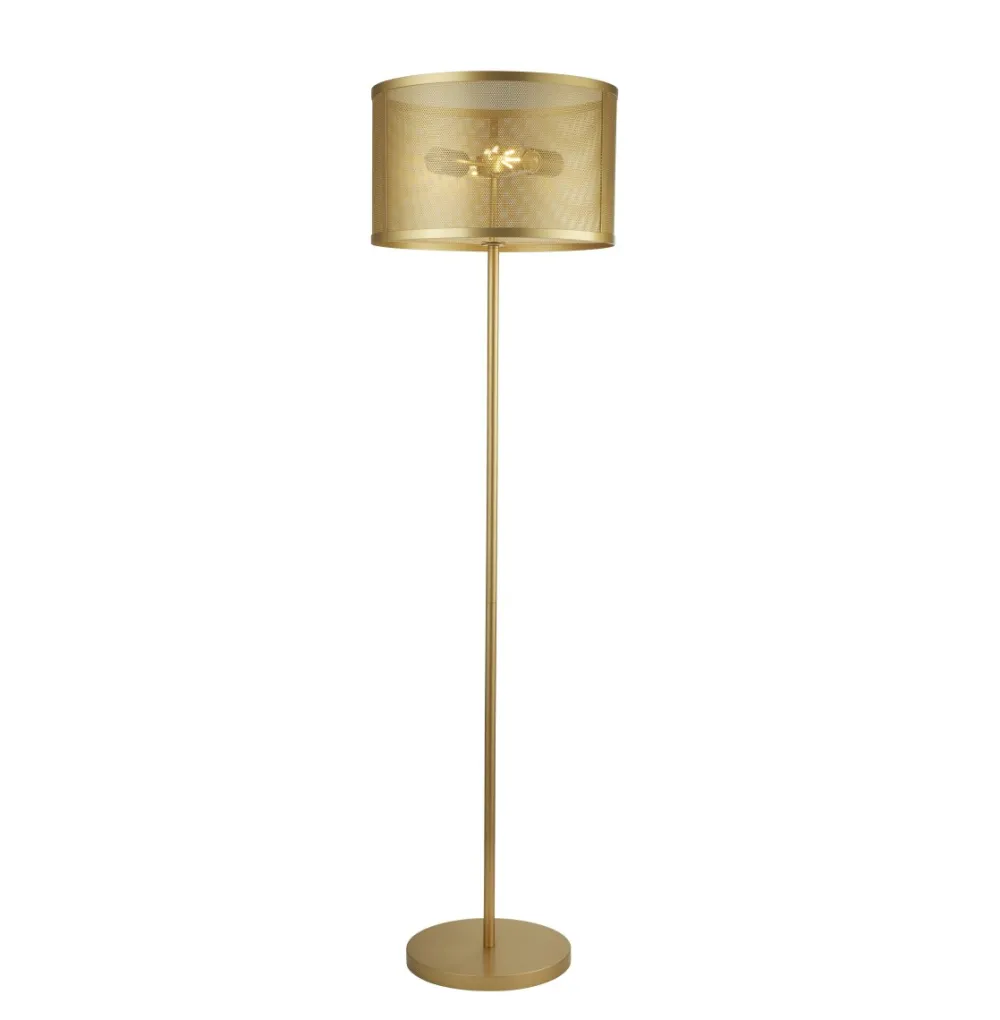 Hot Searchlight Fishnet golvlampa Guld