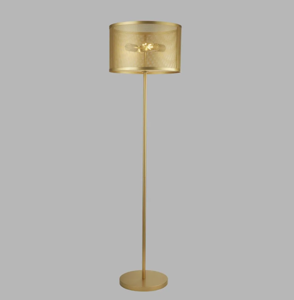 Hot Searchlight Fishnet golvlampa Guld