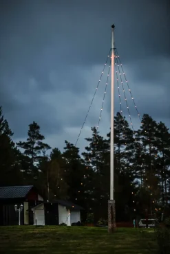 Clearance Konstsmide Flaggstångsslinga amber 6m Svart