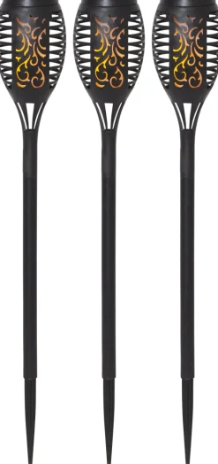 Star Trading Flame Mini 3-p solcellslampa Svart