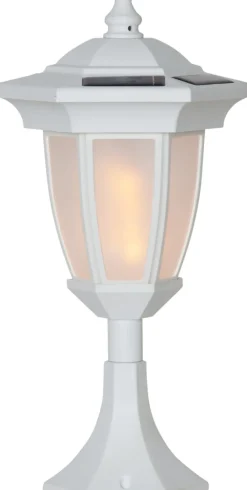 New Star Trading Flame solcellslampa Vit
