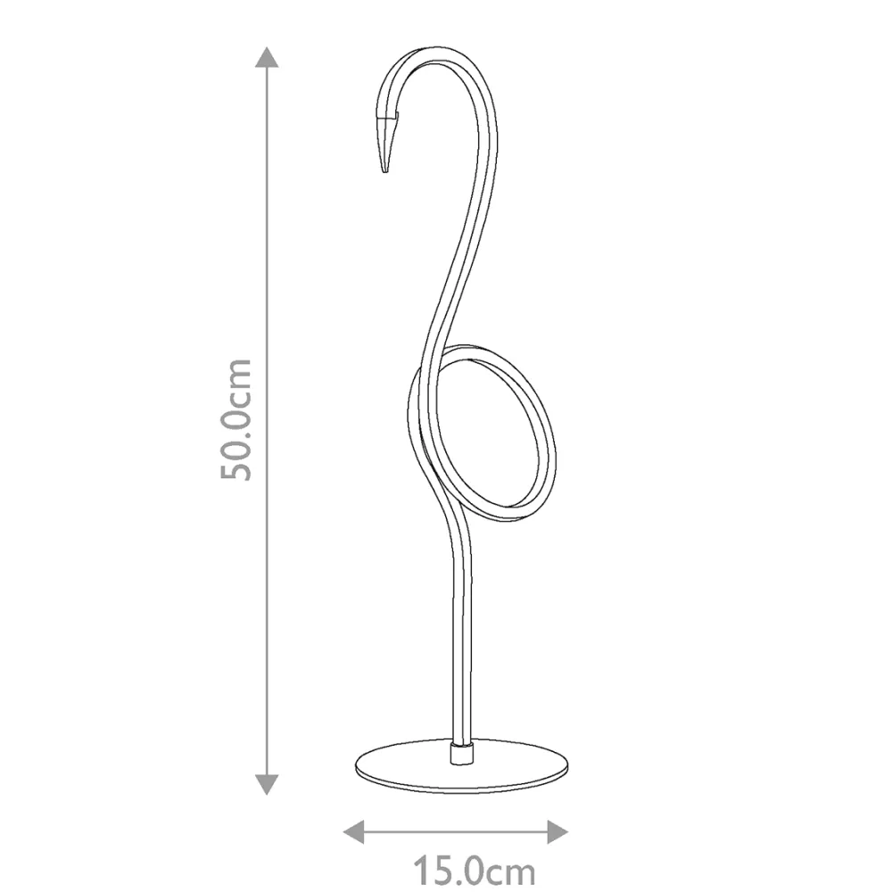 Clearance Elstead Lighting Flamingo 50cm bordslampa