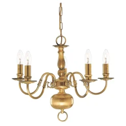 New Searchlight Flemish 5 Ø52 taklampa Mässing