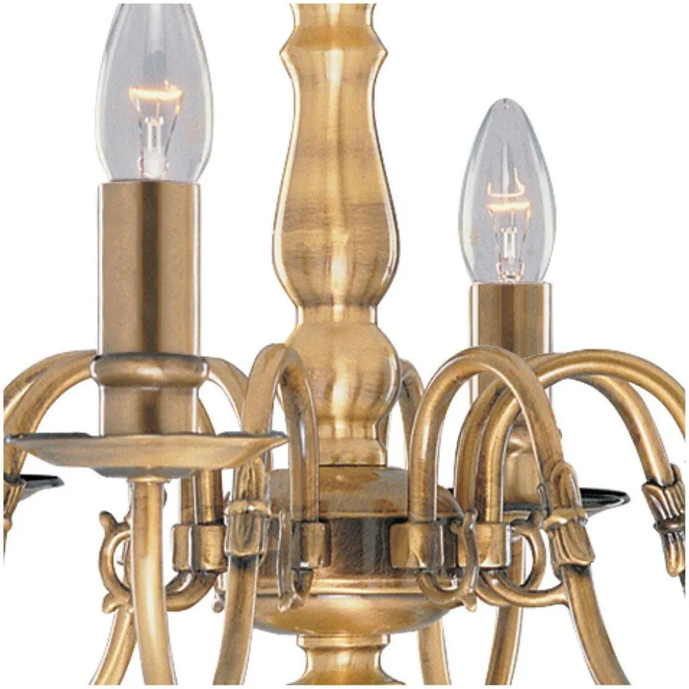 Outlet Searchlight Flemish 8 Ø62 taklampa Mässing