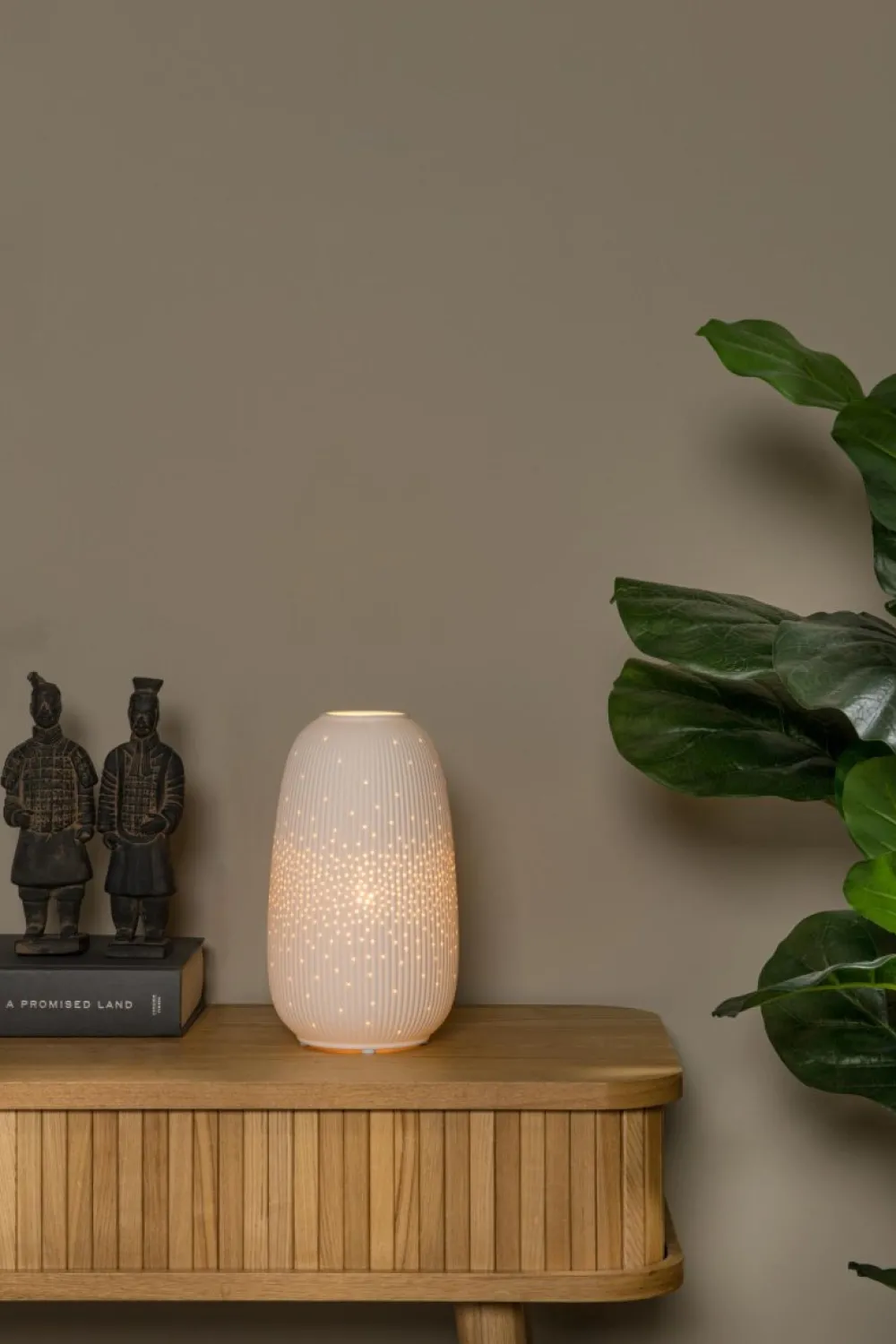 Lucide Flores 24cm bordslampa Vit