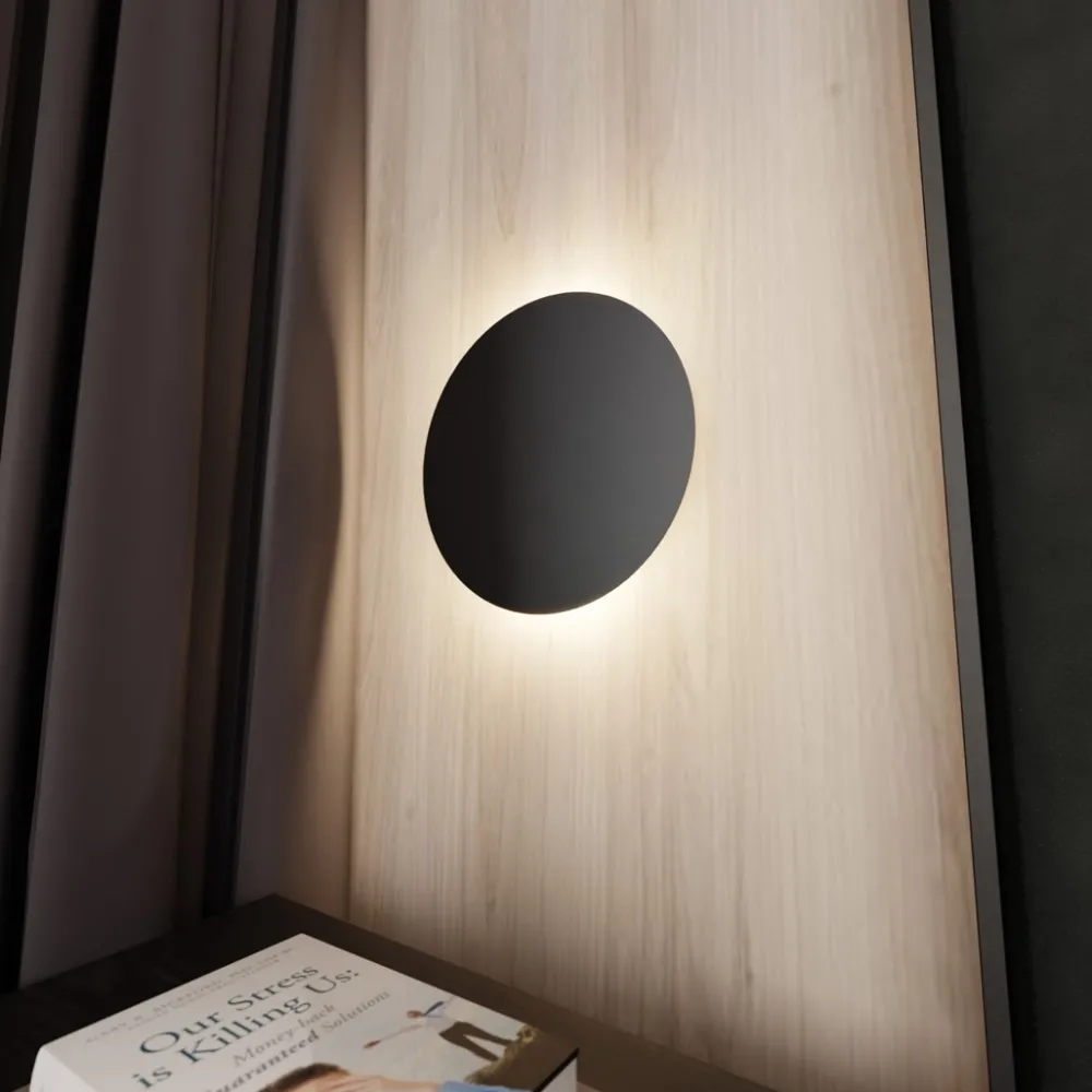 Discount Emibig Lighting Form Ø30 vägglampa Svart