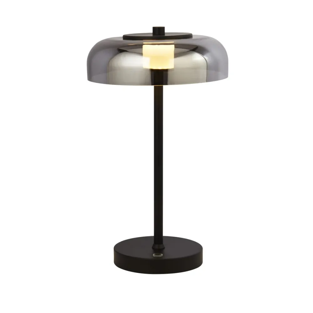 Outlet Searchlight Frisbee 40cm bordslampa Svart