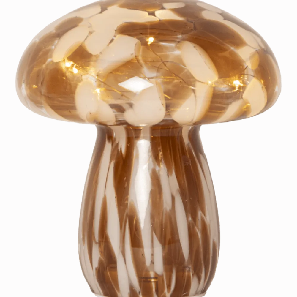 Online Star Trading Funghi 17cm bordslampa Brun