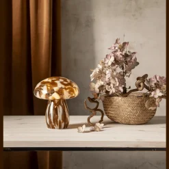 Online Star Trading Funghi 17cm bordslampa Brun