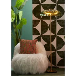 Sale Light & Living Fungo golvlampa Guld/grön