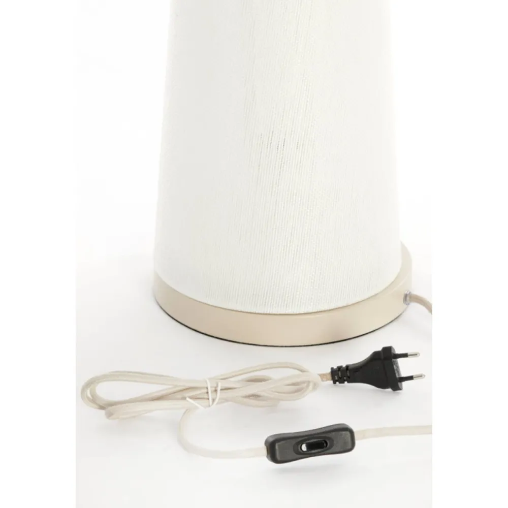 Light & Living Fyon 45cm bordslampa Vit