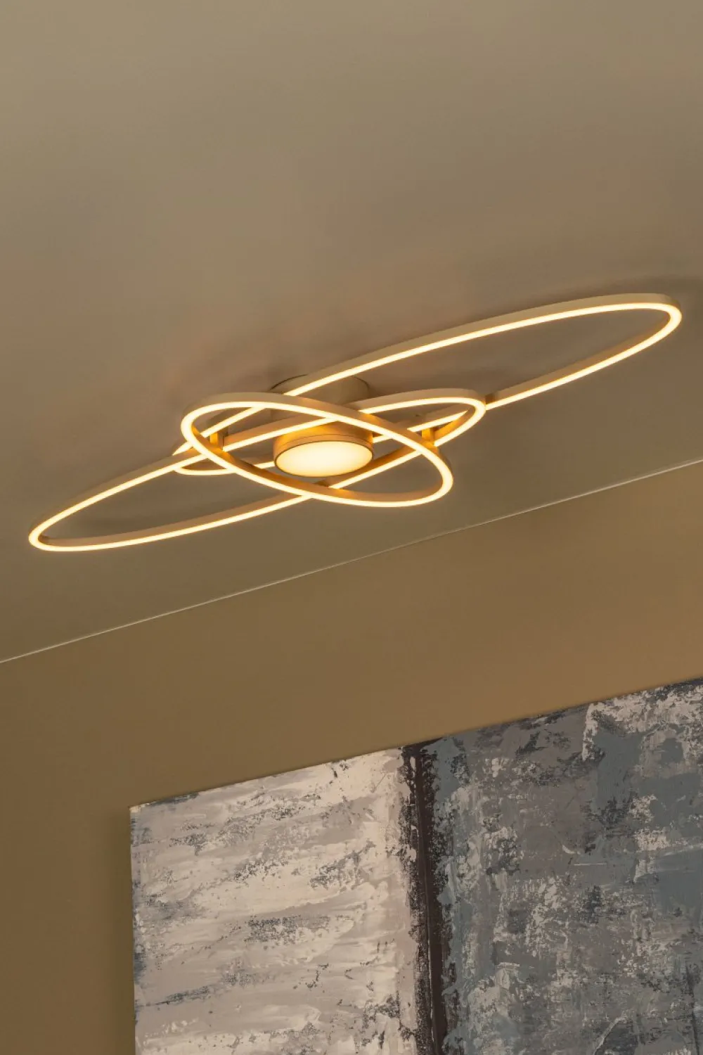 Online Lucide Galactica 100cm plafond Beige