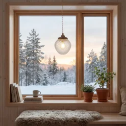 Clearance Aneta Lighting Gatsby Ø15 fönsterlampa Antikmässing