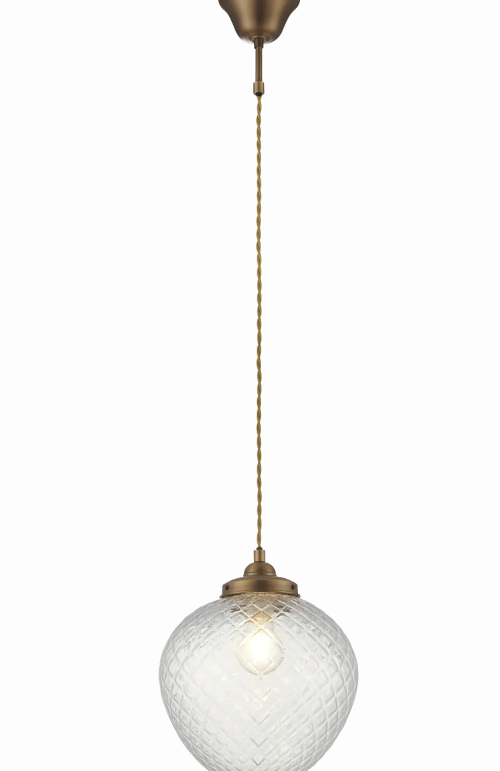 Clearance Aneta Lighting Gatsby Ø25 taklampa Antikmässing