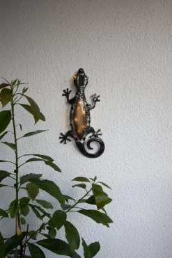 Discount Star Trading Gecko solcellslampa Svart