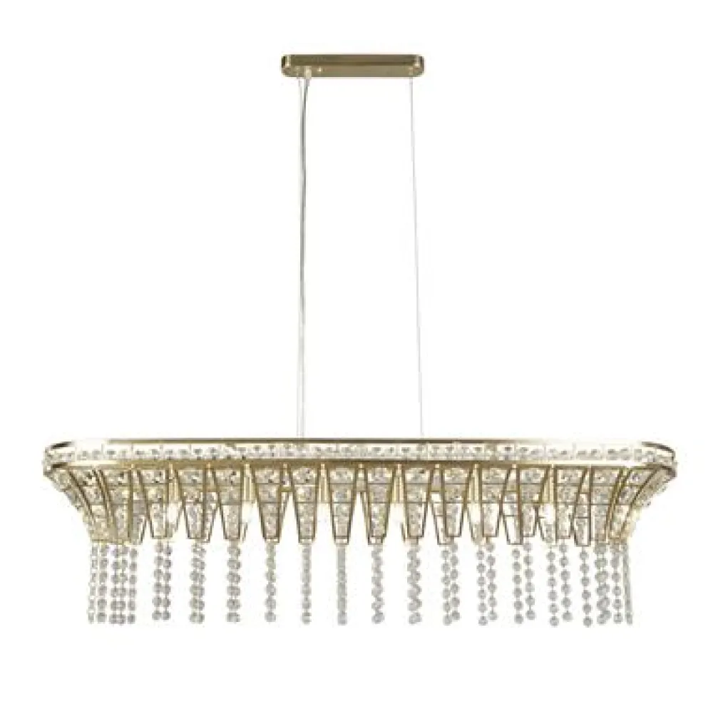 New Searchlight Gemma 100cm taklampa Guld