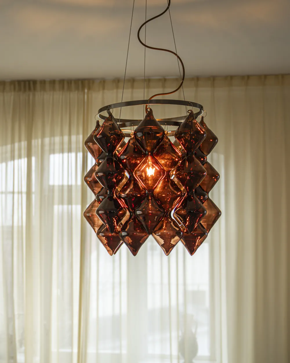 Clearance By Rydéns Gemma Ø45 taklampa Brun