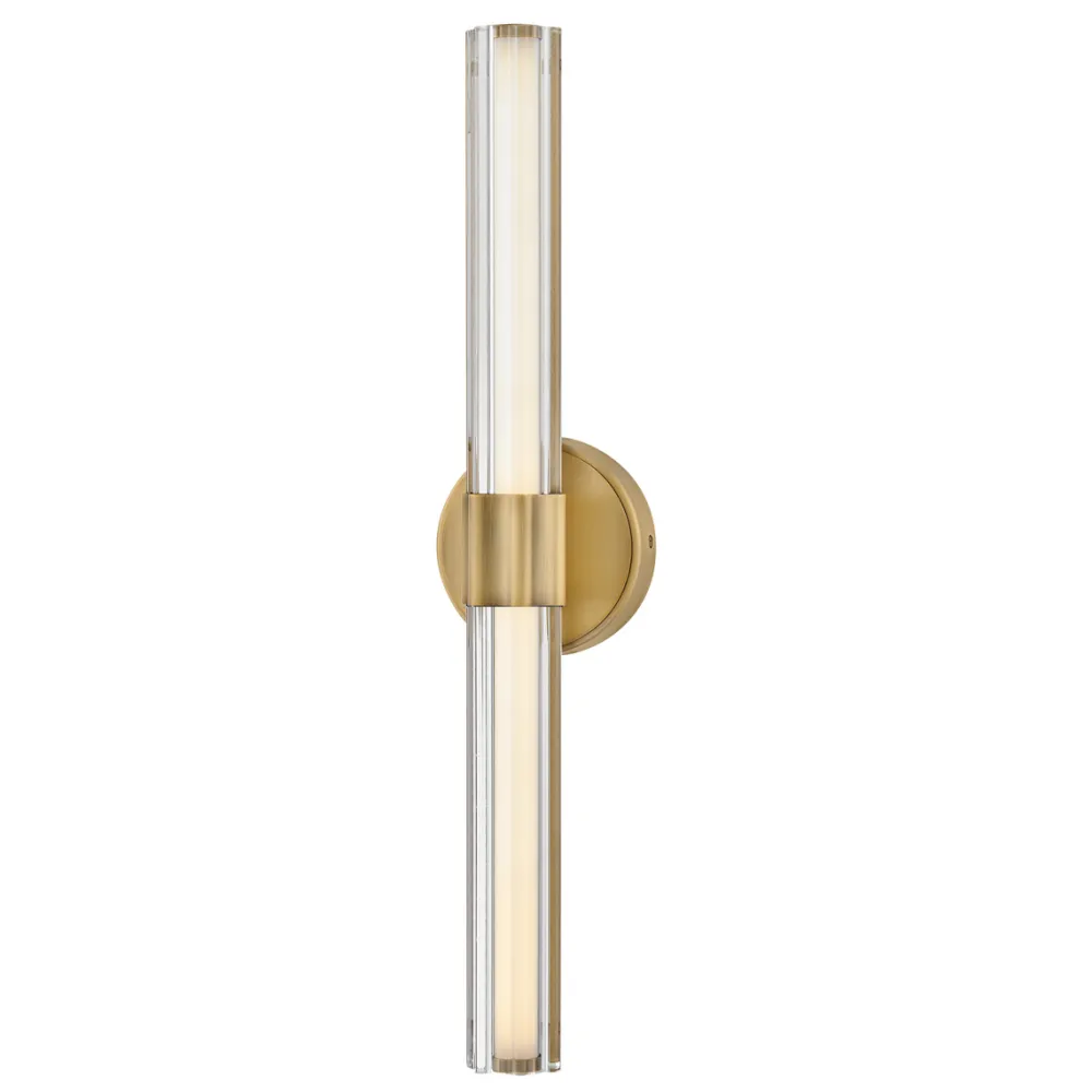 Clearance Elstead Lighting Georgette 60cm badrumslampa Mässing