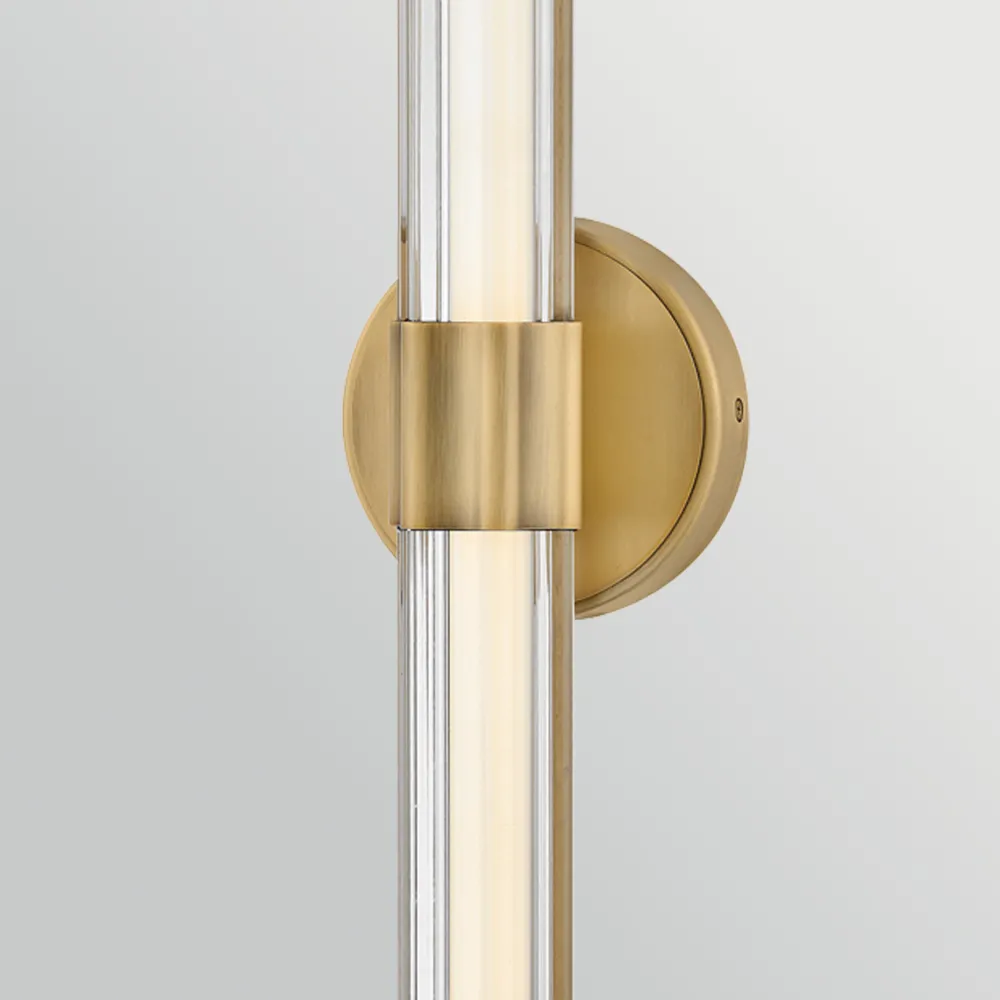 Clearance Elstead Lighting Georgette 60cm badrumslampa Mässing