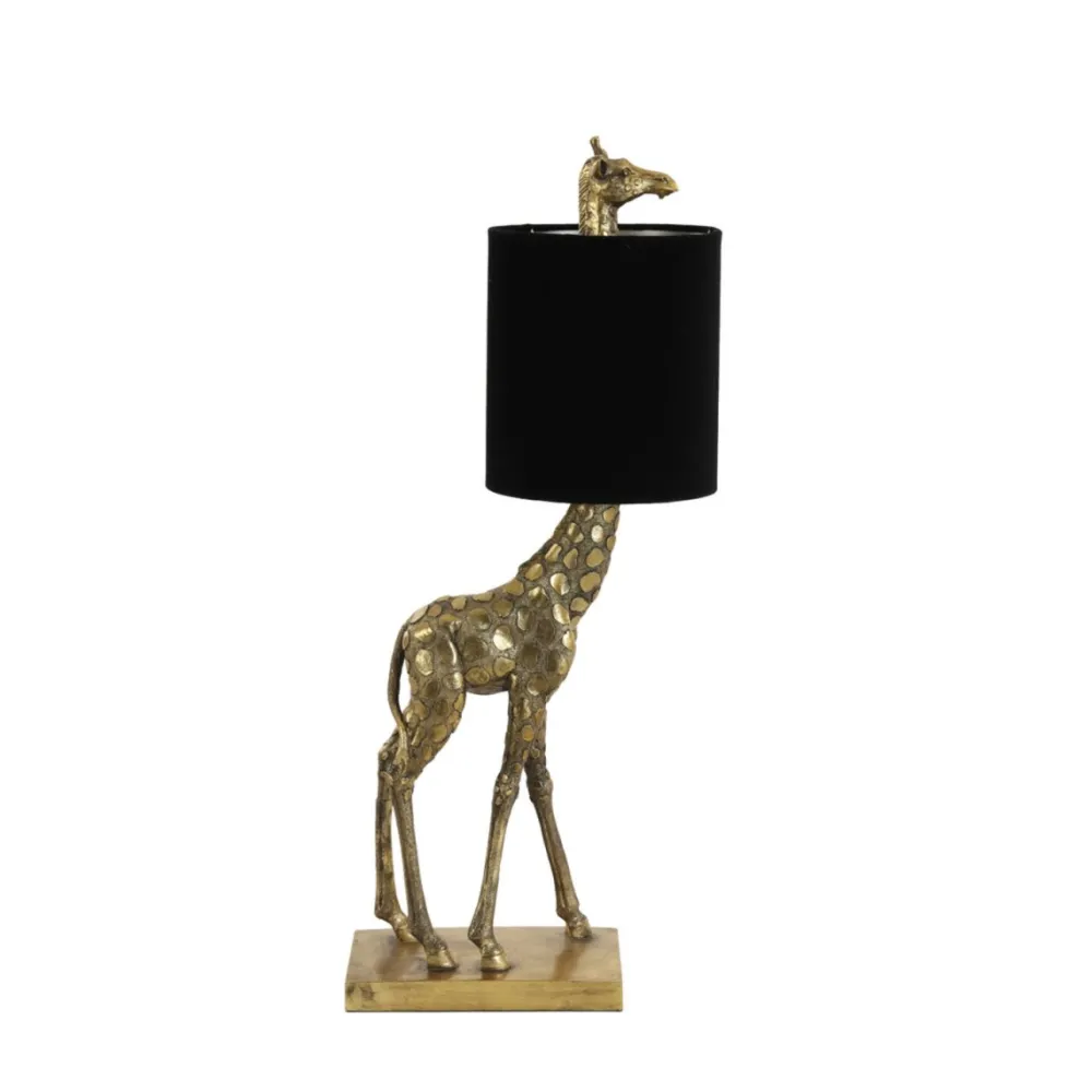 Clearance Light & Living Giraffe 60cm bordslampa Guld