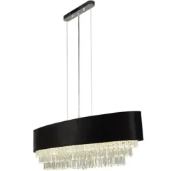 Outlet Searchlight Glamour 100cm taklampa Svart
