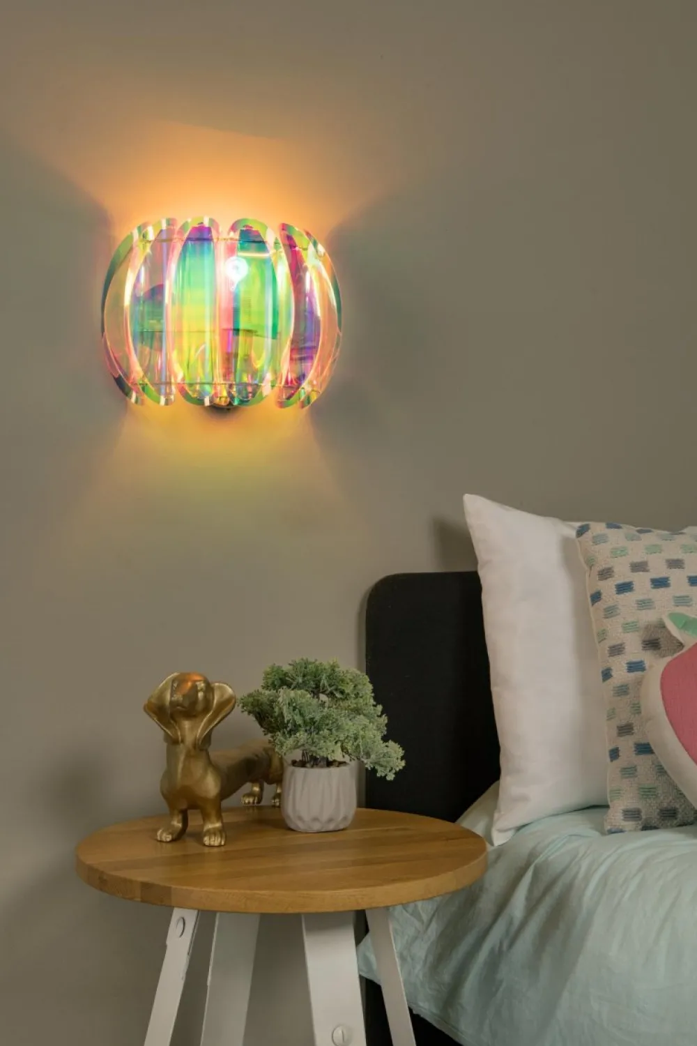 Online Lucide Glinstar 30cm vägglampa Flerfärgad