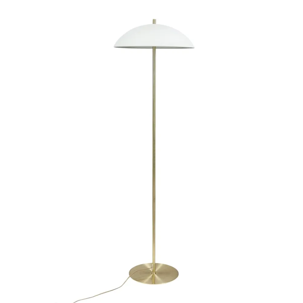 Hot Dyberg Larsen Globus golvlampa Mässing/beige