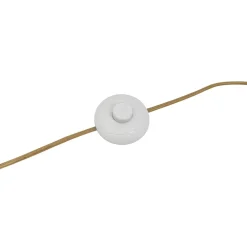 Hot Dyberg Larsen Globus golvlampa Mässing/beige