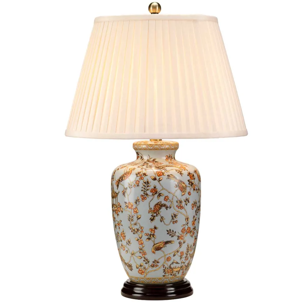 Outlet Elstead Lighting Gold Birds 65cm bordslampa Flerfärgad