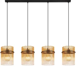Outlet Globo Lighting Gorley 110cm taklampa Amber