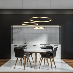 Searchlight Grace 112cm taklampa Guld