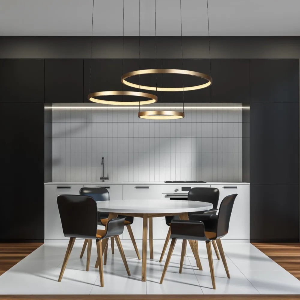 Searchlight Grace 112cm taklampa Guld