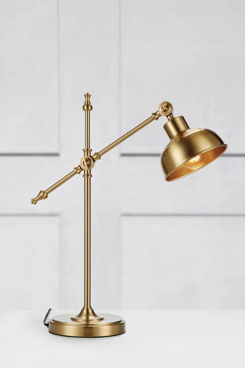 Markslöjd Grimstad 56cm skrivbordslampa Mässing