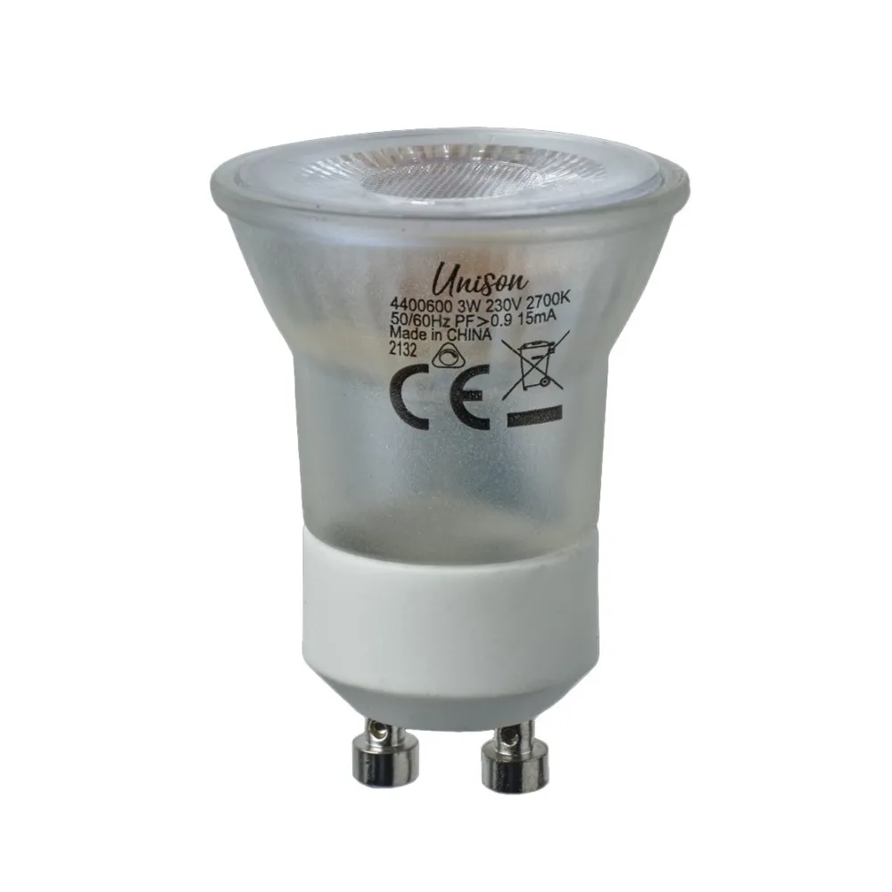 Best Unison GU10 mini 3W dimbar Transparent