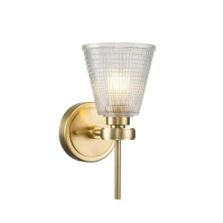 New Elstead Lighting Gunnislake 13cm badrumslampa Borstad mässing