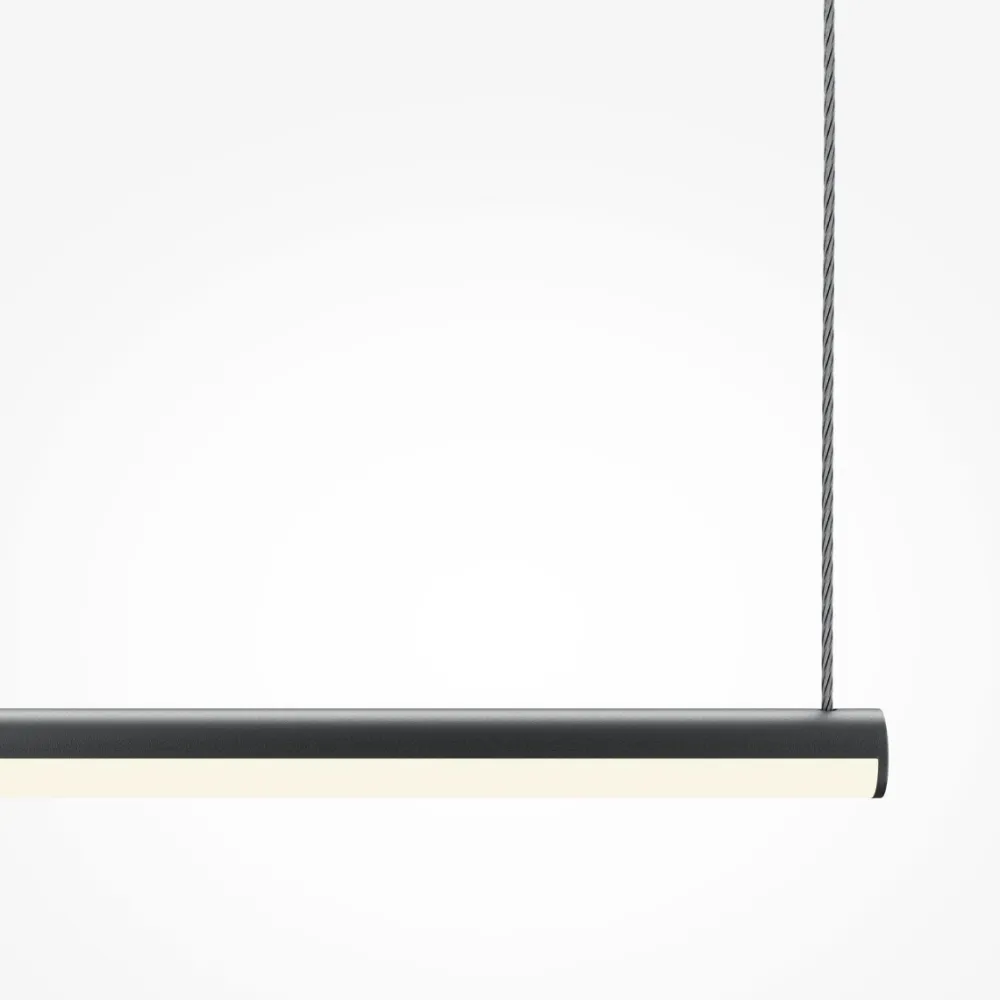 Maytoni Halo 120cm taklampa Svart