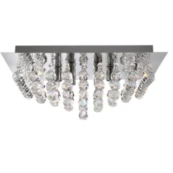 New Searchlight Hanna 34cm kristall Krom