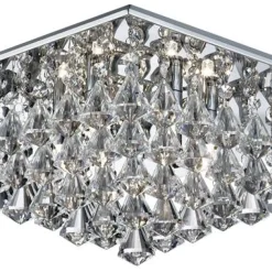 Clearance Searchlight Hanna 44cm kristall Krom