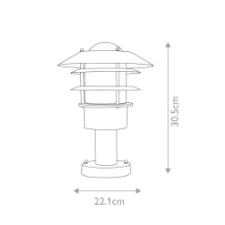 Clearance Elstead Lighting Helsingor 30cm Svart