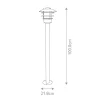 Hot Elstead Lighting Helsingor 100cm pollare