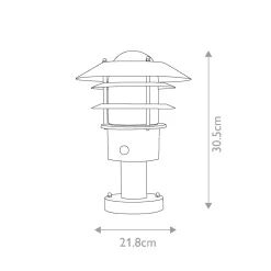 Elstead Lighting Helsingor PIR 30cm Svart