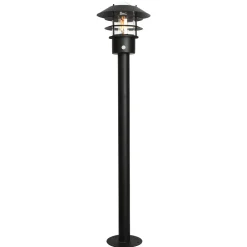 Online Elstead Lighting Helsingor PIR 100cm pollare Svart