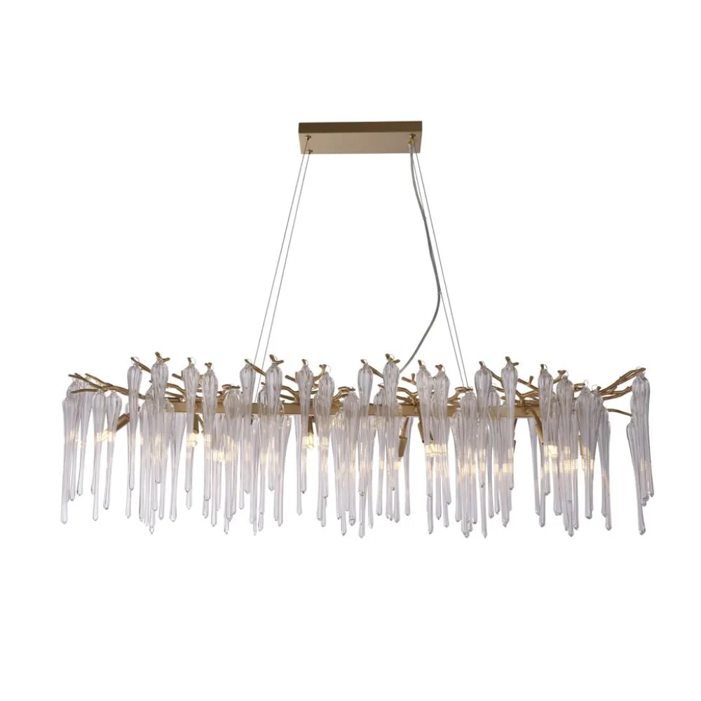 Outlet Searchlight Heritage 117cm kristall Guld